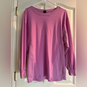 Pink - Lavender Long Sleeve Thermal Tshirt